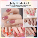Jelly Nude Gel Polish Stylish Semi-Transparent Nail Color