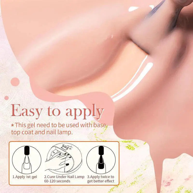 Jelly Nude Gel Polish Semi Transparent Nail Color Kit
