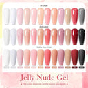 Jelly Nude Gel Polish Stylish Semi-Transparent Nail Color