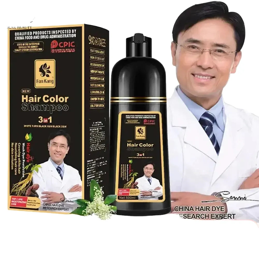 Hair Dye Shampoo for Dark Color Shine — Hair Dye-Black