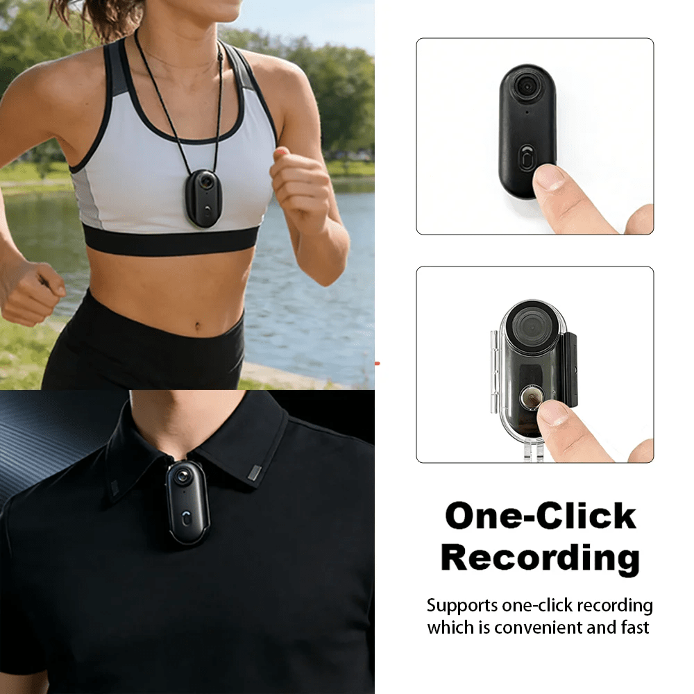 JETO JT - 88 4K Mini Action Camera - Hands Free POV Recording For Vlog POV Capture