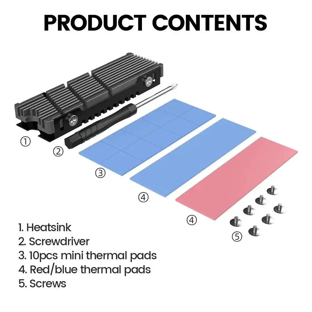 Enhanced SSD Cooler Heatsink For M.2 2280 PCs Boosts Speed