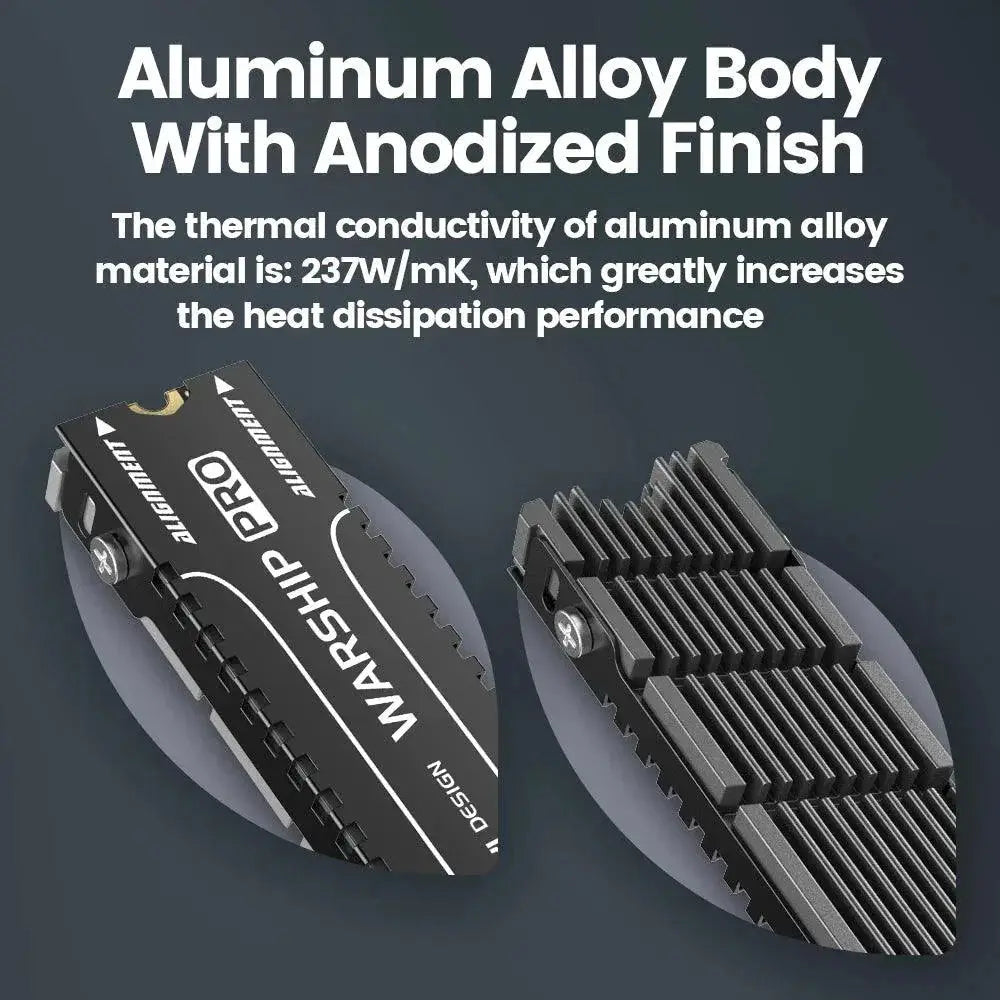 Enhanced SSD Cooler Heatsink For M.2 2280 PCs Boosts Speed