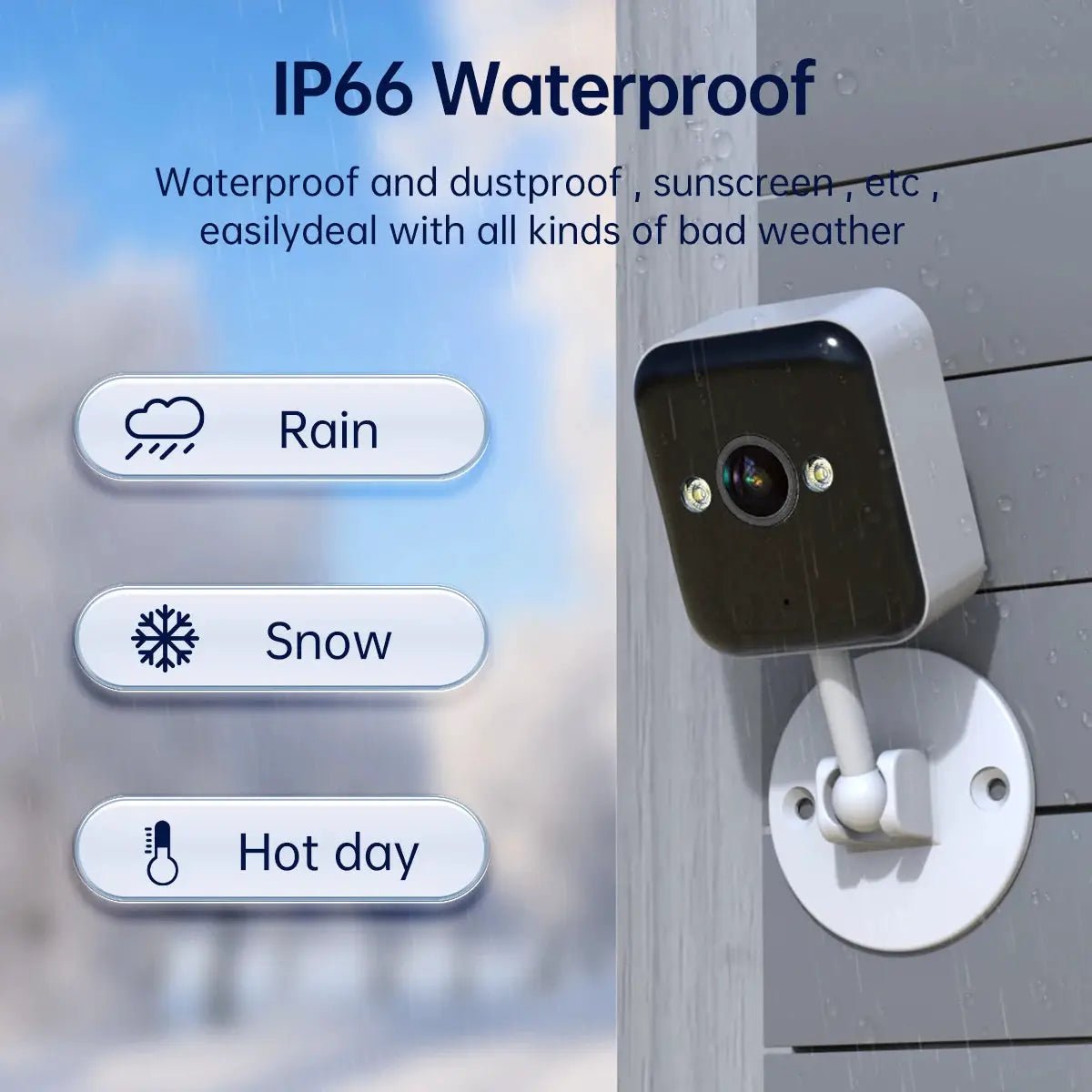 JOOAN 3MP Outdoor WiFi Camera Motion Alerts With Two Way Audio Night Vision