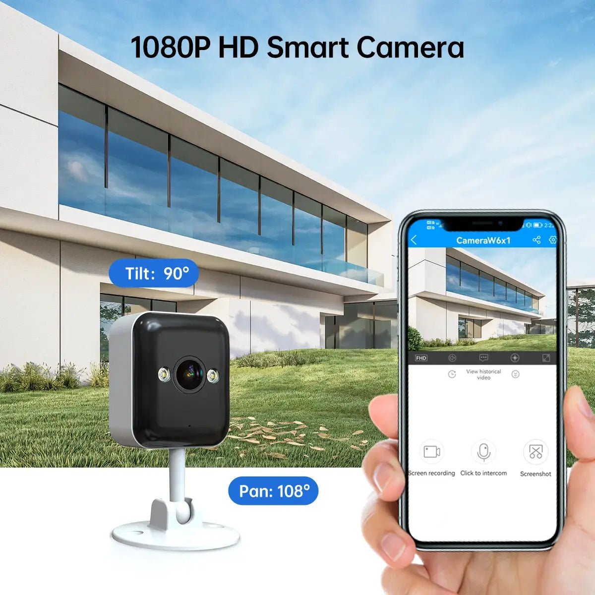 JOOAN 3MP Outdoor WiFi Camera Motion Alerts With Two Way Audio Night Vision