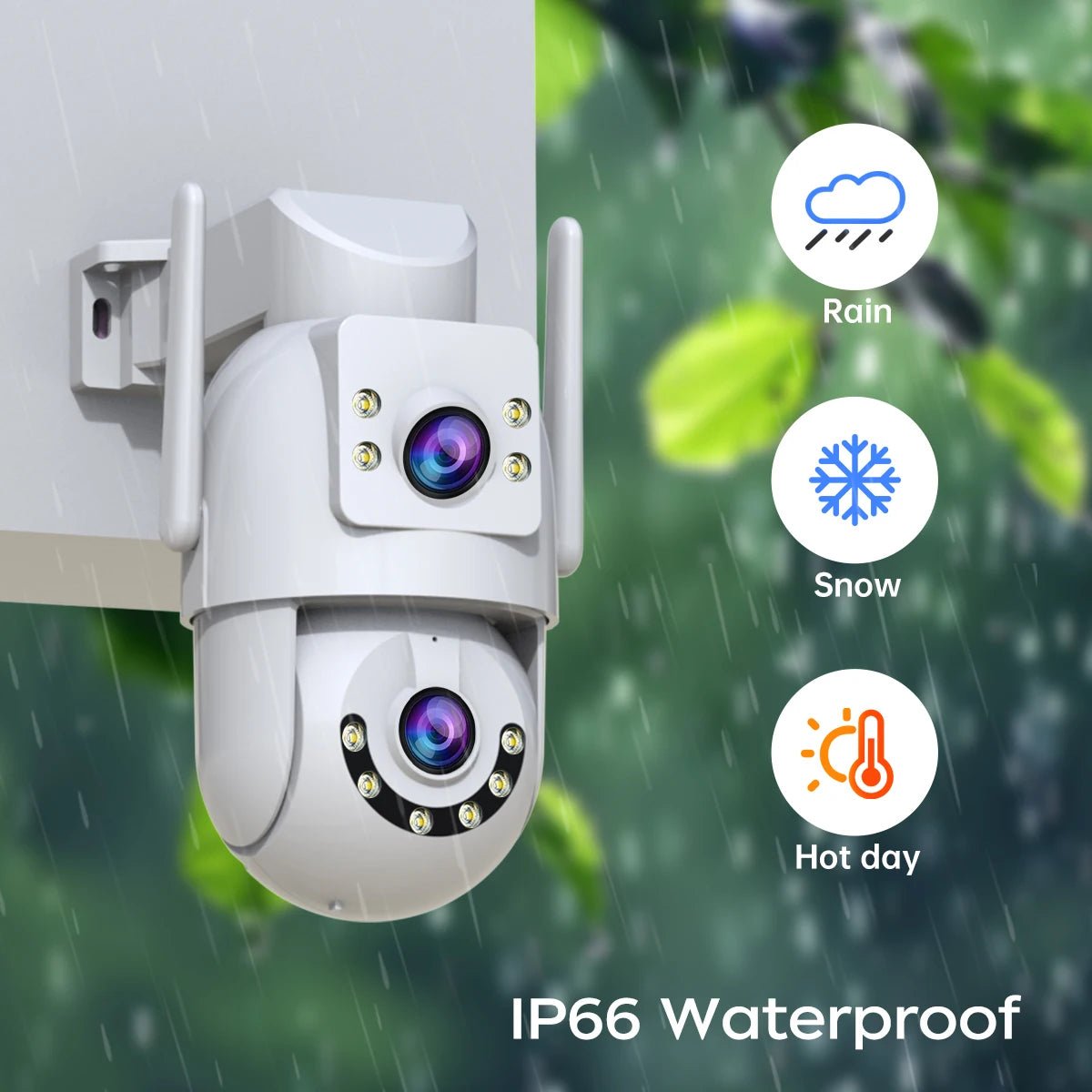 Jooan 4K 8MP Outdoor PTZ Camera - 5G WiFi Dual Lens AI Tracking For Clear Nights