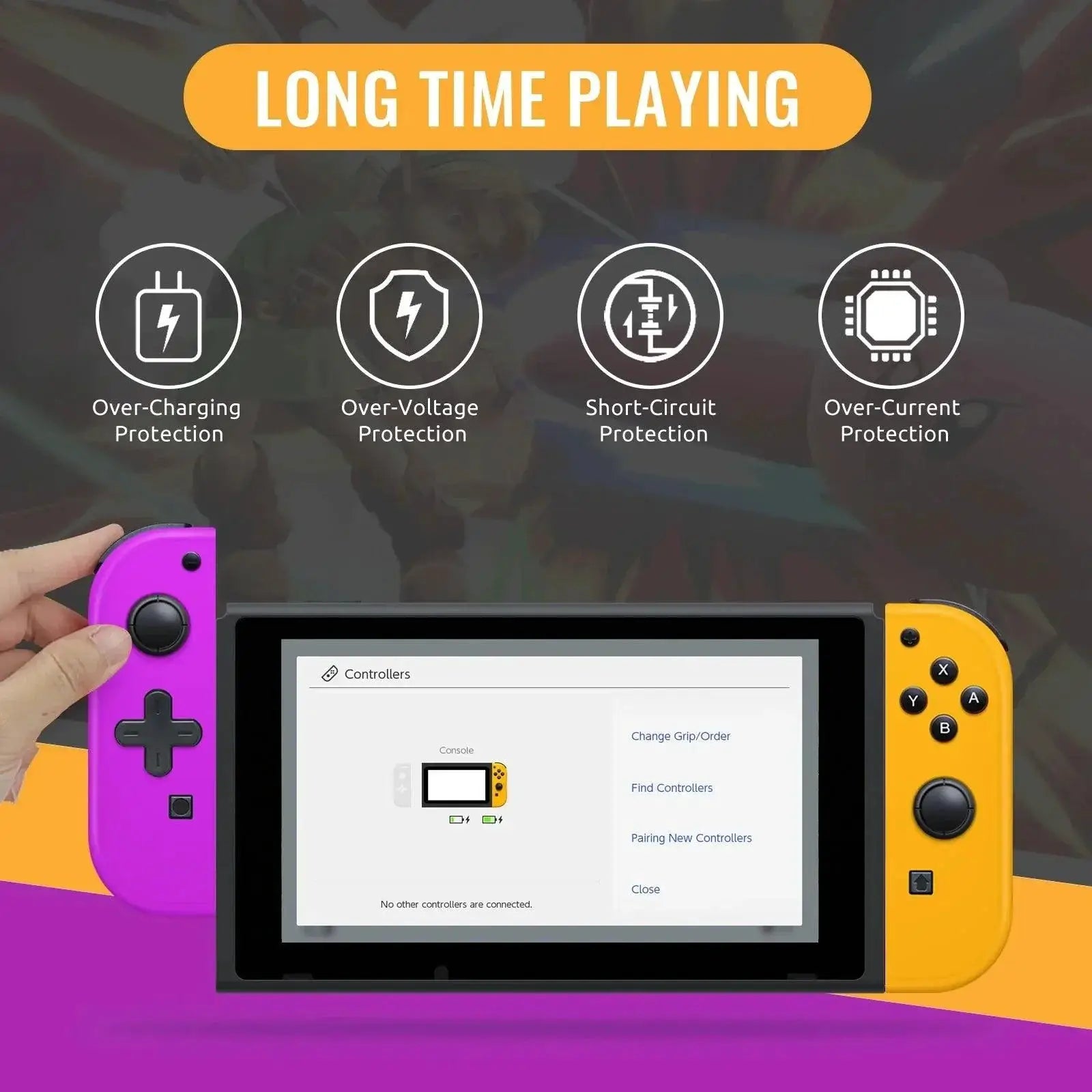 Joy Pad Switch Controller Wireless Gaming 6 Axis Gyro Turbo