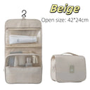 Makeup Bag for Women Open Flat Workspace