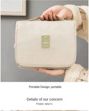 Makeup Bag for Women Open Flat Workspace