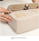 Makeup Bag for Women Open Flat Workspace