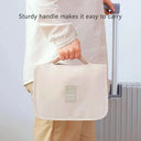 Makeup Bag for Women Open Flat Workspace