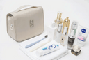 Makeup Bag for Women Open Flat Workspace