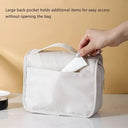 Makeup Bag for Women Open Flat Workspace