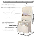 Makeup Bag for Women Open Flat Workspace