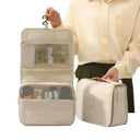 Makeup Bag for Women Open Flat Workspace