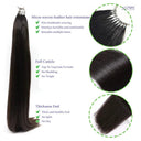 JSNME Luxe Human Hair Extensions Salon-Grade Bundles 24 Inch