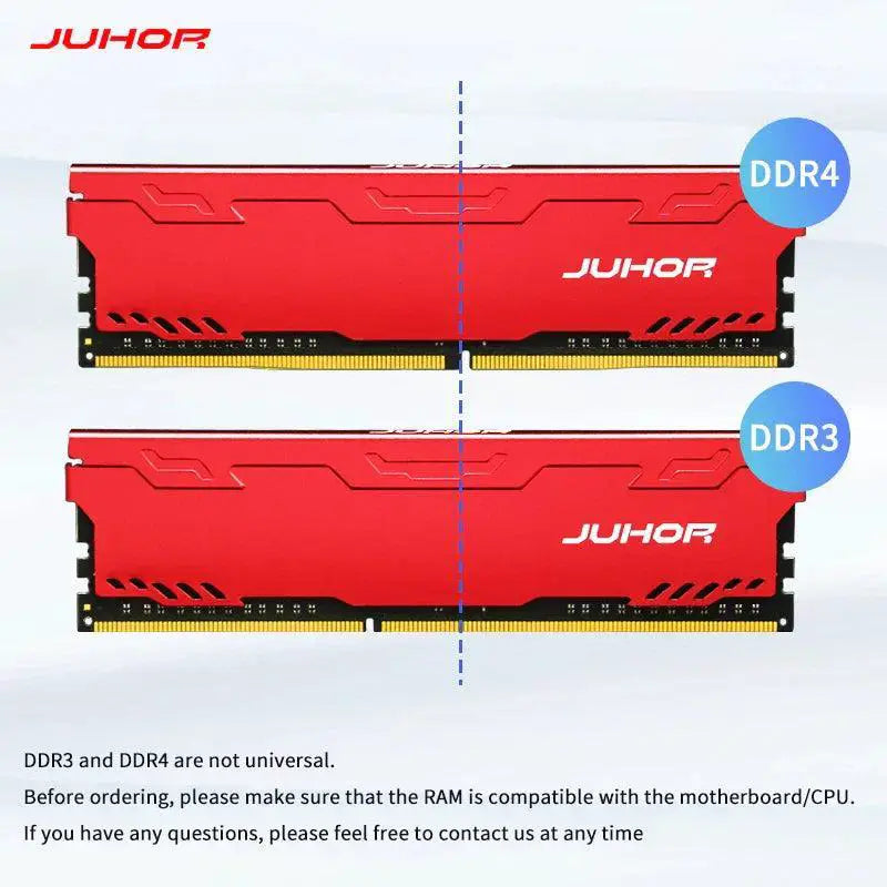 JUHOR DDR3 Desktop RAM High Performance 8GB 4GB Memory