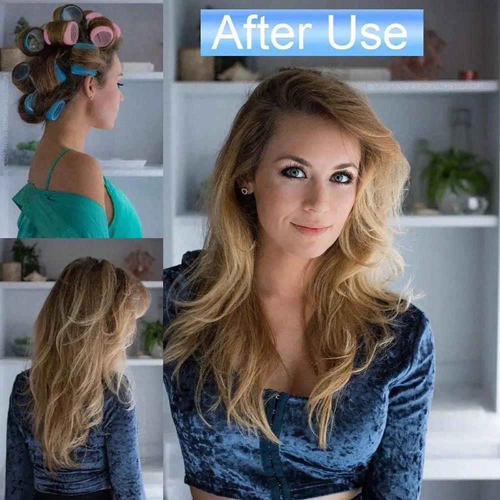 Jumbo Self Grip Hair Curlers For Salon Quality Curls