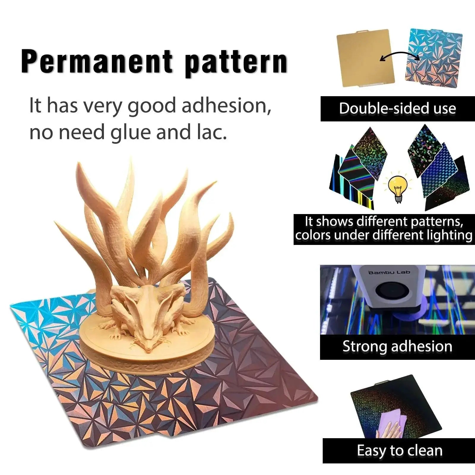 Juupine Bambu Lab PEI Sheet Upgrade: Enhanced Textured Surface