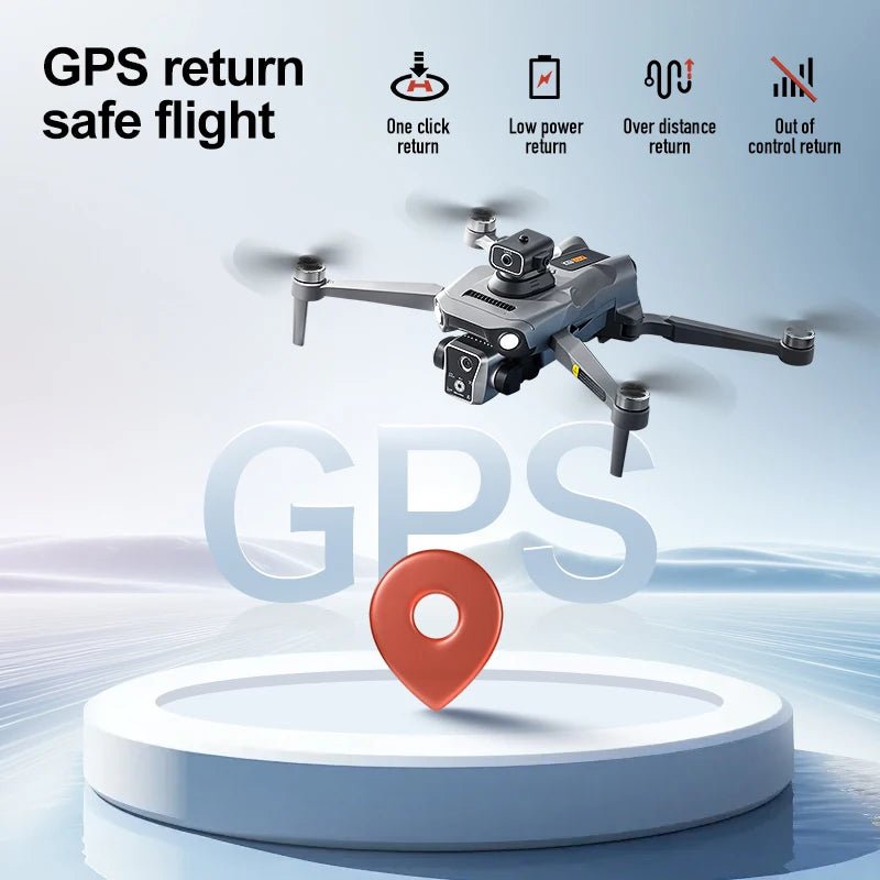 K19 Max GPS Drone 8K FPV Obstacle Avoidance Folding Travel Ready Portable Studio