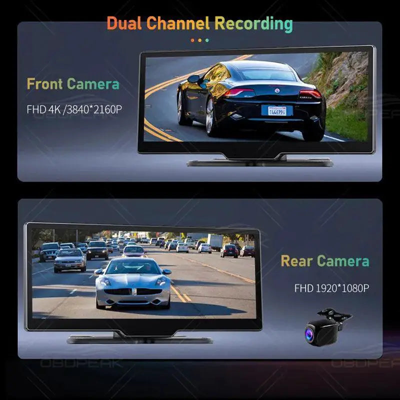 K2 Dash Cam Crystal Clear 4K GPS WiFi System Front 4K