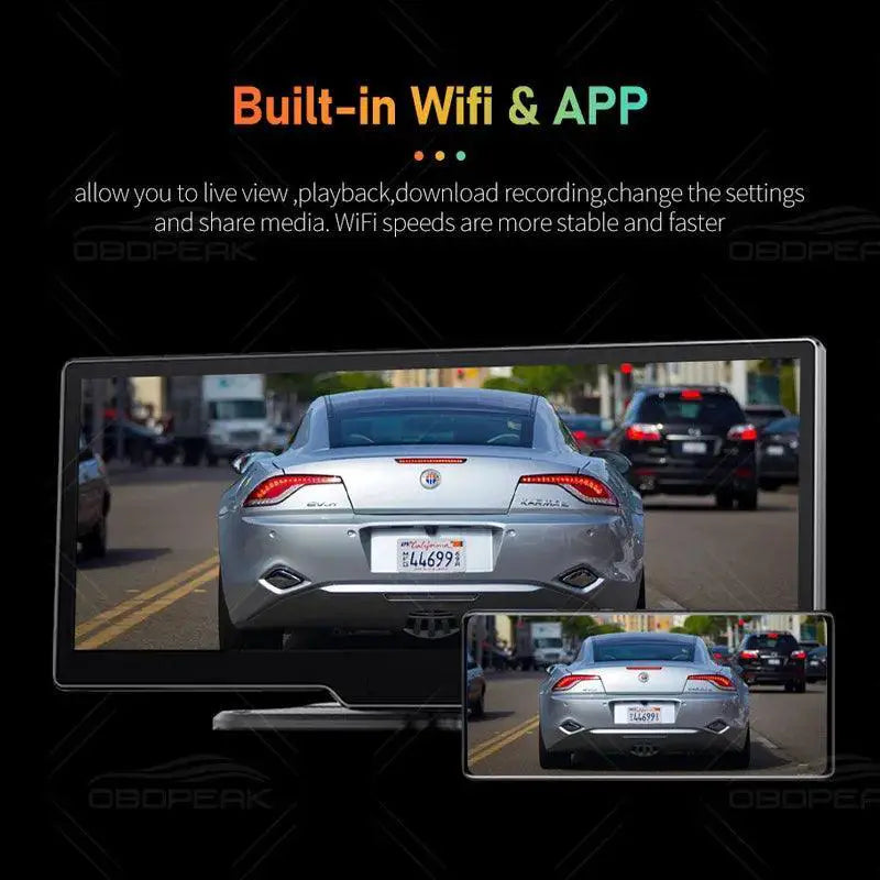 K2 Dash Cam Crystal Clear 4K GPS WiFi System Front 4K