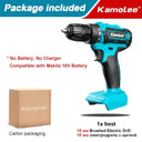 Kamolee 10mm/13mm Cordless Electric Impact Drill for Makita