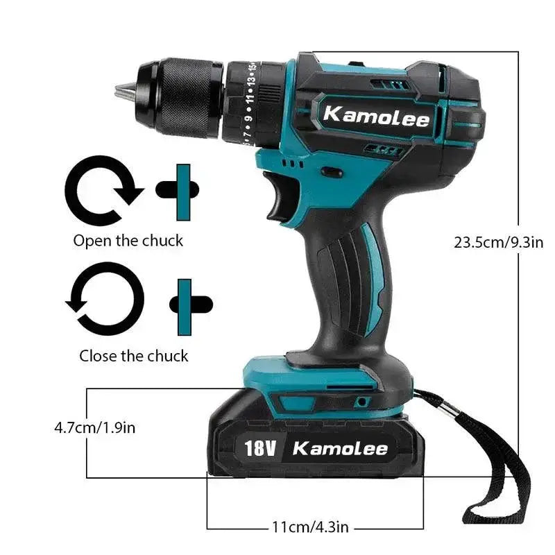 Kamolee 10mm 13mm Cordless Electric Impact Drill for Makita