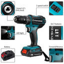 Kamolee 10mm/13mm Cordless Electric Impact Drill for Makita