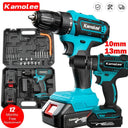 Kamolee 10mm/13mm Cordless Electric Impact Drill for Makita