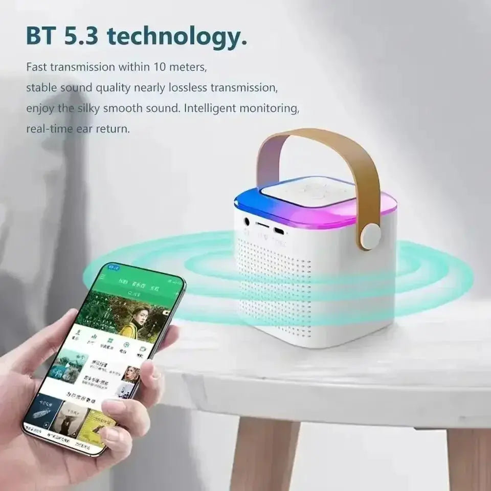 Karaoke Bluetooth Speaker Portable 360 Stereo Boombox - OurLum.com