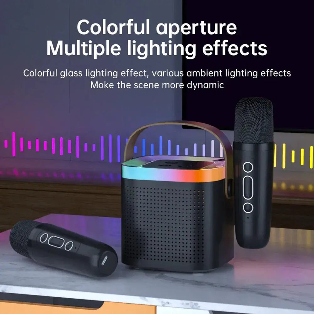 Karaoke Machine Bluetooth PA System With Microphones - OurLum.com