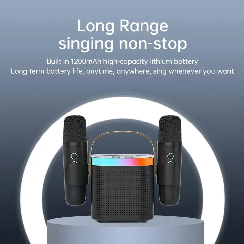 Karaoke Machine Bluetooth PA System With Microphones - OurLum.com