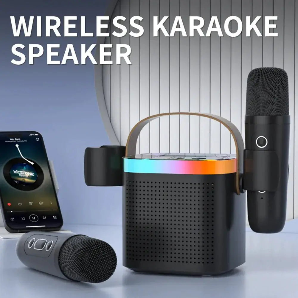 Karaoke Machine Bluetooth PA System With Microphones - OurLum.com