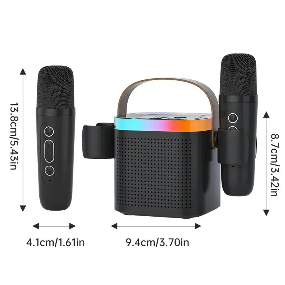 Karaoke Machine Bluetooth PA System With Microphones - OurLum.com