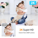 KAWA 2K Smart WiFi Security Camera for Home Baby Pets