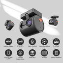 Clear 2K Dash Cam For Car Night Driving