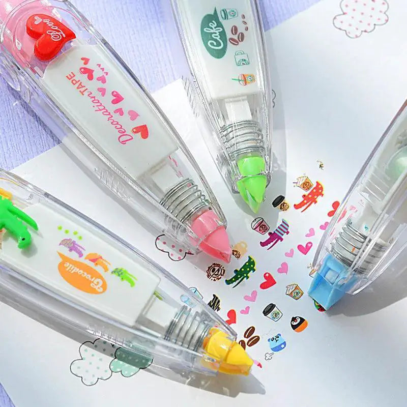 Kawaii Animals Press Type Correction Tape Cute School Supply