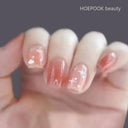 Kawaii Black Heart Coffin False Nail Tips Trendy Nail Kit