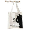 Roomy Cat Tote Bag for Women Outings
