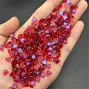 Kawaii Heart Nail Charms Set Colorful Resin Decor Kit