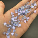 Kawaii Heart Nail Charms Set Colorful Resin Decor Kit