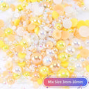 Kawaii Resin Nail Charms & Rhinestones Set Candy Theme Decor