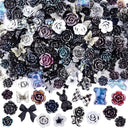 Kawaii Resin Nail Charms & Rhinestones Set Candy Theme Decor