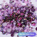 Kawaii Resin Nail Charms & Rhinestones Set Candy Theme Decor