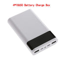 Kebidumei 5V Dual USB Power Bank Shell for 4/6 18650 Batteries