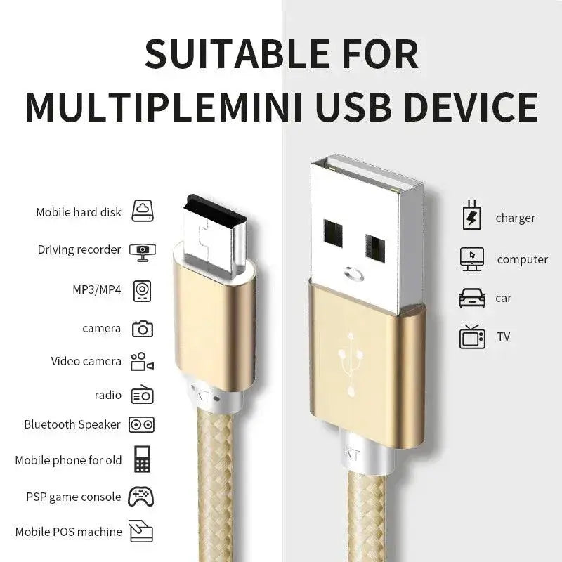 Kebiss Mini USB Cable Fast Data Charger For MP3 MP4 Player