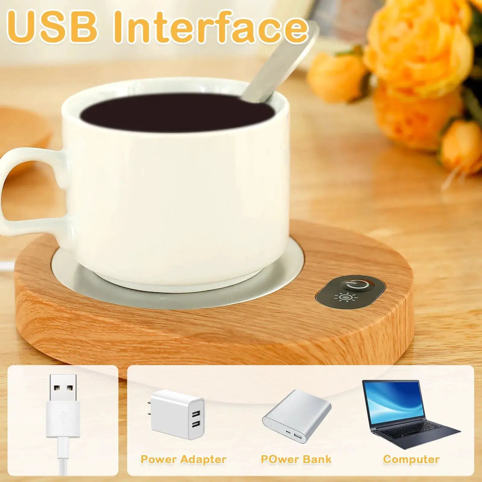 Keeps Coffee Hot USB Mug Warmer for Desk
