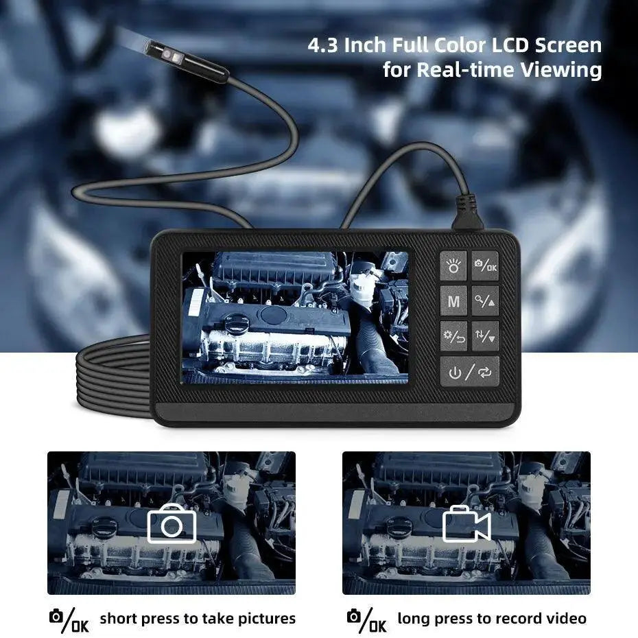 Kerui Dual Lens Waterproof Inspection Camera Endoscope