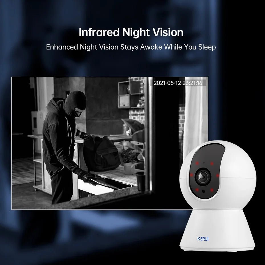 KERUI KR - K259 - 5M Mini Indoor 5MP WiFi IP Camera - Tuya Smart Auto Tracking Pro X